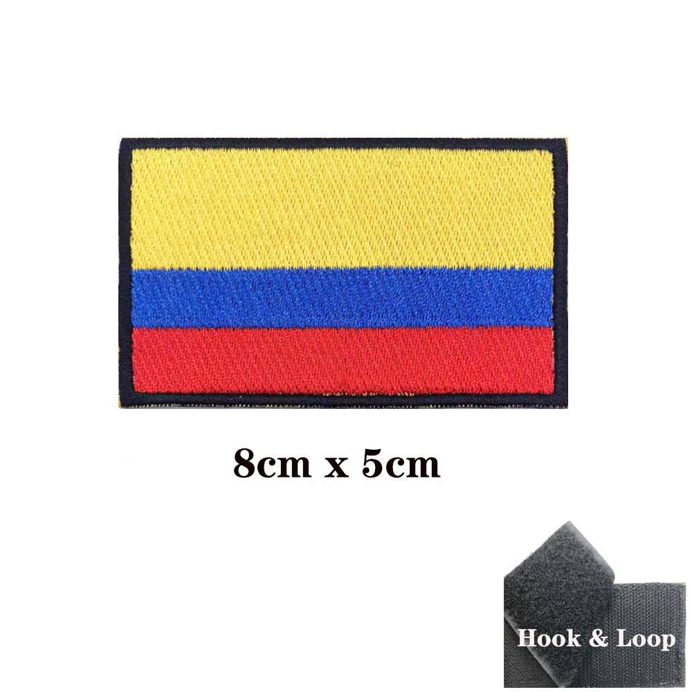 Colombia flag Patches Armband  - Velcro Sew On のレビューと価格