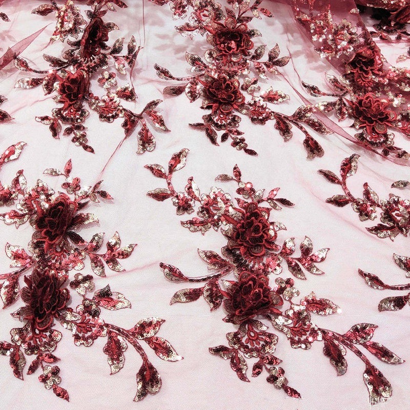 Multi Colored Sequins, Three-d - Sewing Embroidery Fabric のレビューと価格