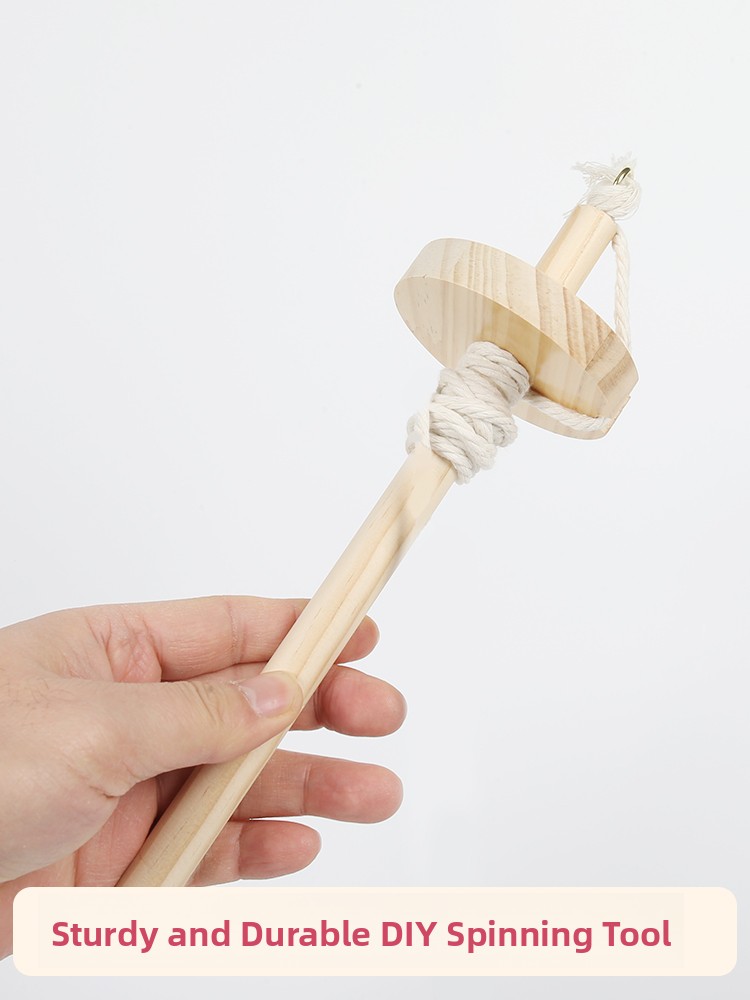 Wooden Spinning Mallet DIY Yar - Sewing In Textile のレビューと価格