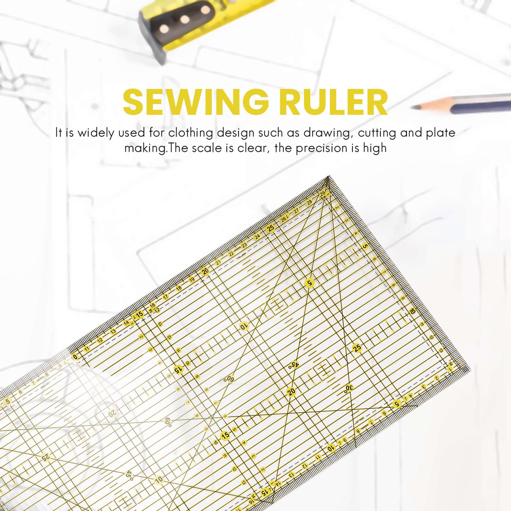 Cutting Ruler Multi-Purpose Pa - Sewing Garments のレビューと価格