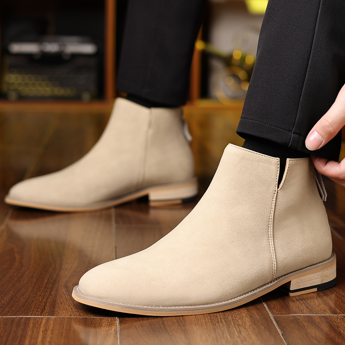 Spring Autumn High-Top Leather - Sewing Zipper のレビューと価格