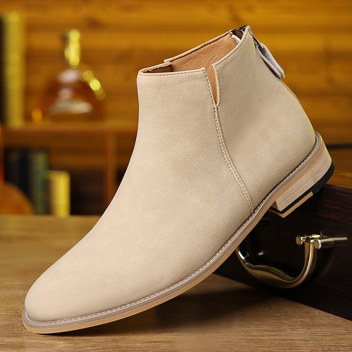 Spring Autumn High-Top Leather - Sewing Zipper のレビューと価格