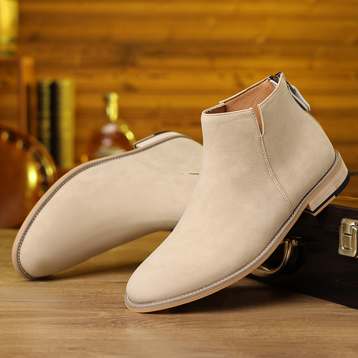 Spring Autumn High-Top Leather - Sewing Zipper のレビューと価格