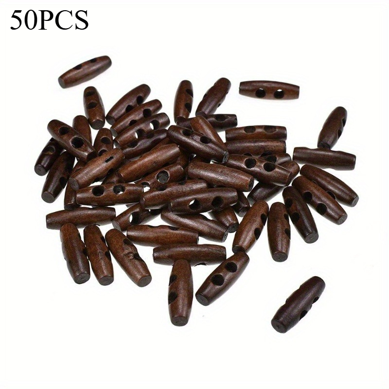 50pcs Recycled Wood Horn Toggl - Sewing Recycle のレビューと価格