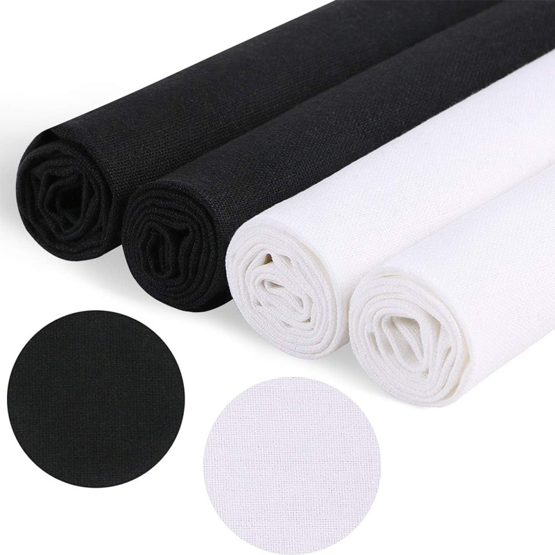 4 Pieces of Linen Fabric, Soli - Sewing Embroidery Fabric のレビューと価格