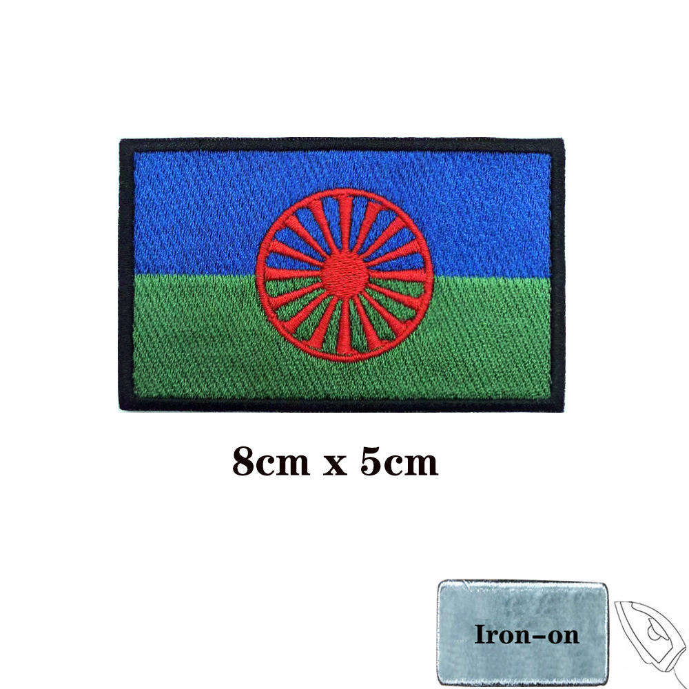 Rom Gypsy Flag Of The Romani   - Velcro Sew On のレビューと価格
