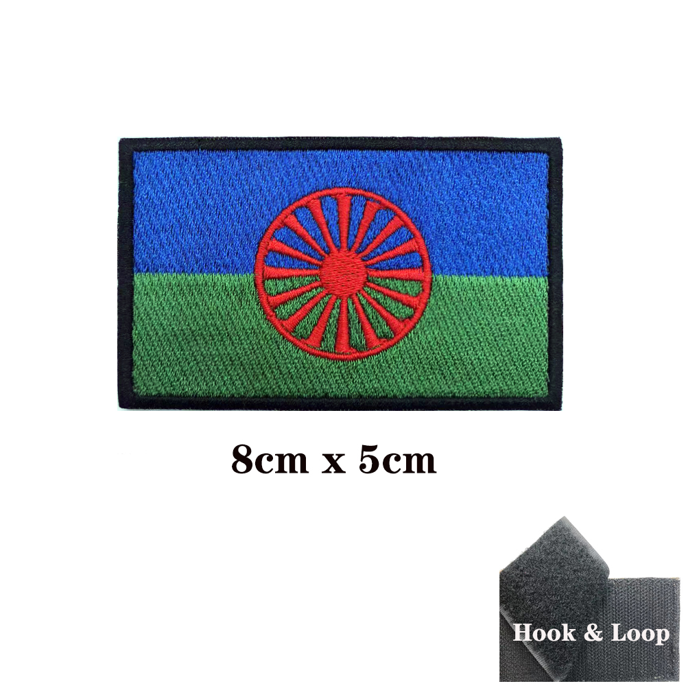 Rom Gypsy Flag Of The Romani   - Velcro Sew On のレビューと価格