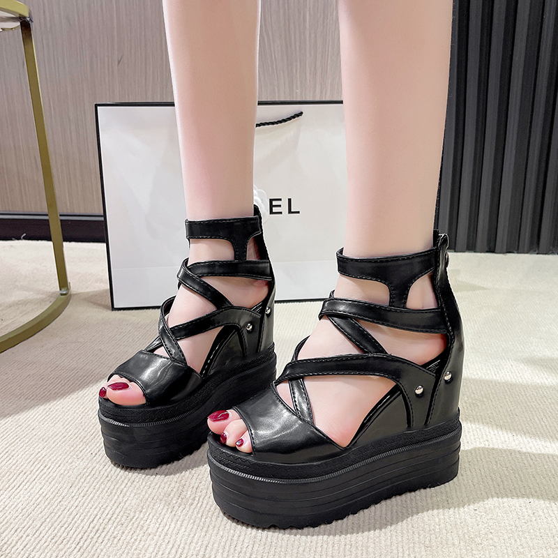 13cm Summer Women's Wedges Thi - Sewing Zipper のレビューと価格