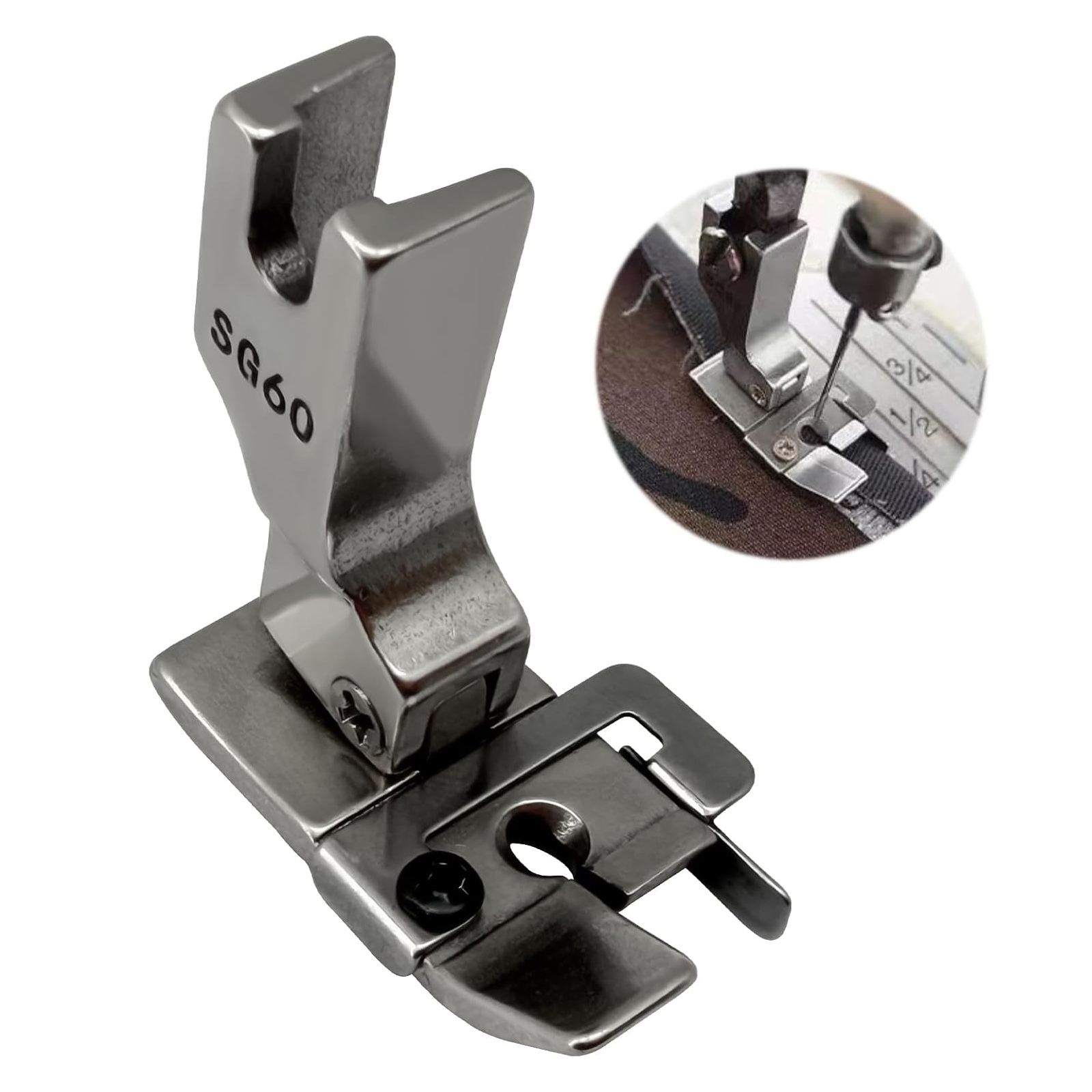 1/4 Inch Seam Foot #SG60 With  - Seam Gauge Metal のレビューと価格