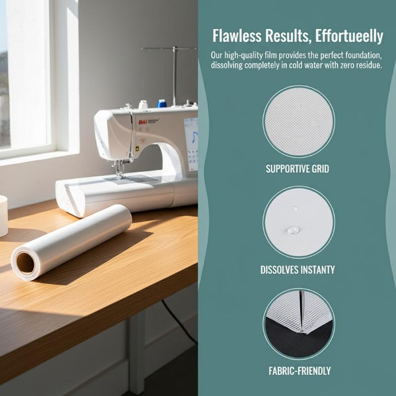 Water Soluble Embroidery Toppi - Textiles Sewing Machine のレビューと価格