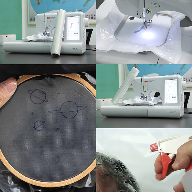 Water Soluble Embroidery Toppi - Textiles Sewing Machine のレビューと価格