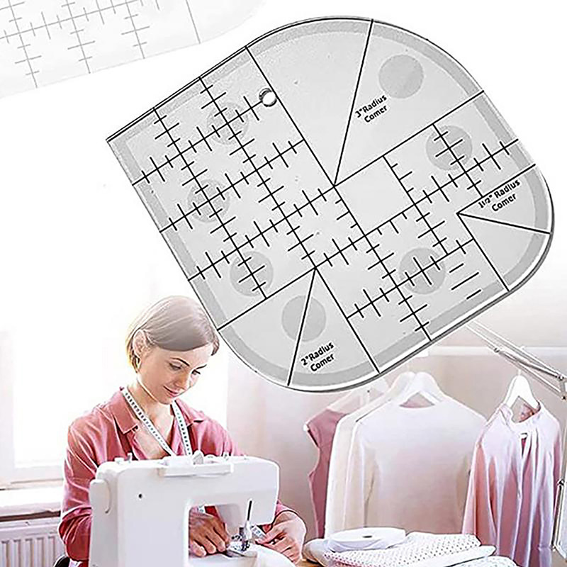 Curved Corner Cutter Quilt Rul - Quilting Ruler Square のレビューと価格