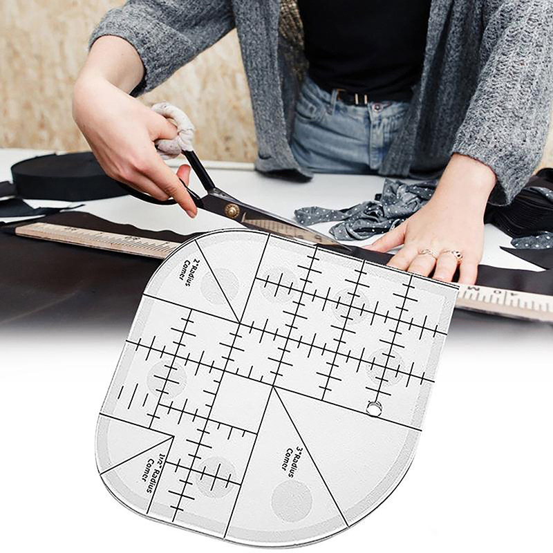 Curved Corner Cutter Quilt Rul - Quilting Ruler Square のレビューと価格