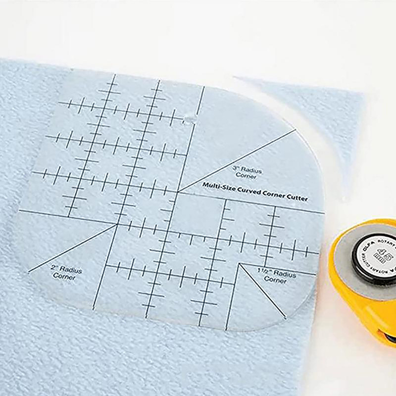 Curved Corner Cutter Quilt Rul - Quilting Ruler Square のレビューと価格