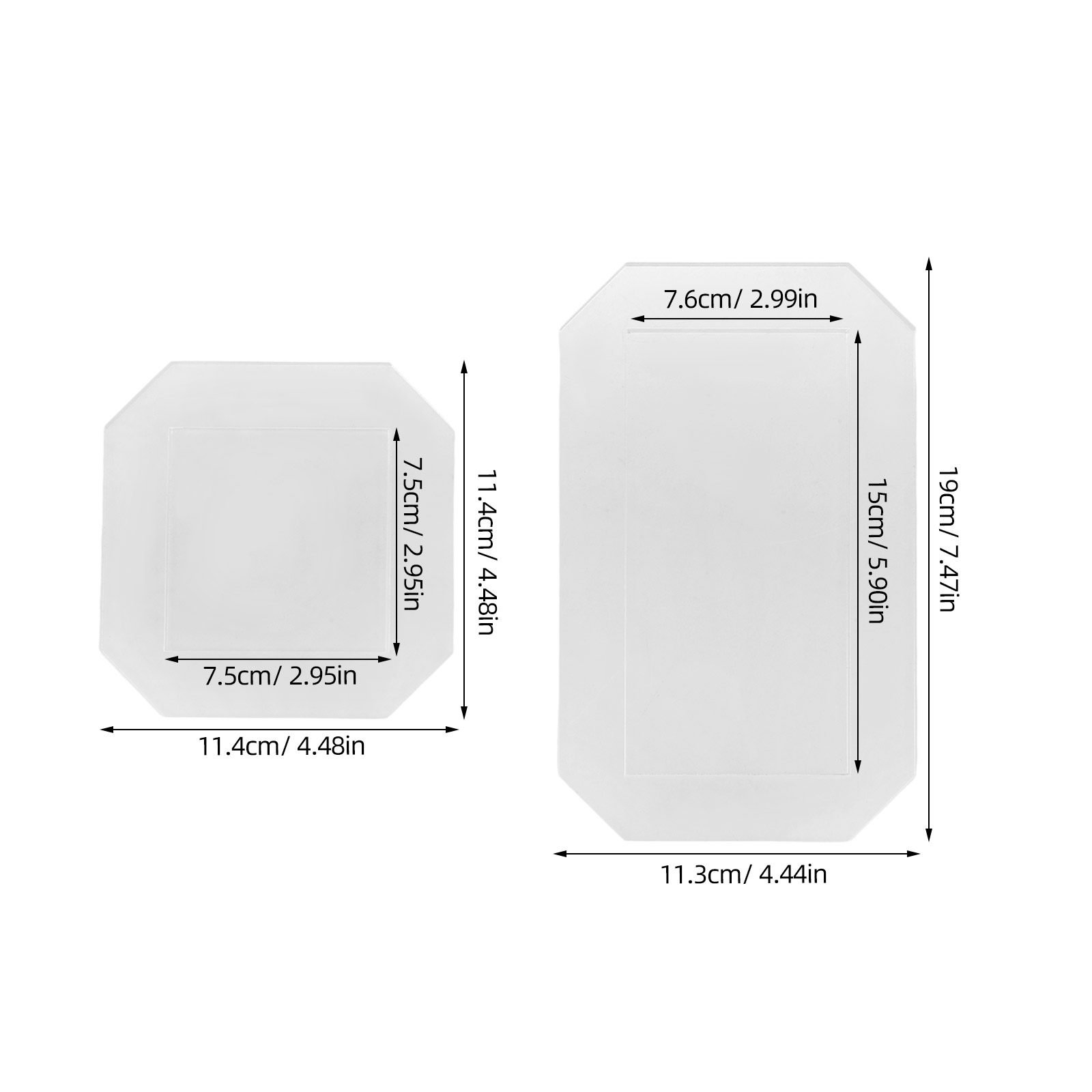 4Pcs Clear Acrylic Quilting Te - Quilting Ruler Square のレビューと価格