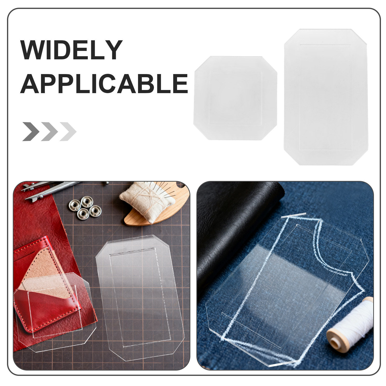 4Pcs Clear Acrylic Quilting Te - Quilting Ruler Square のレビューと価格