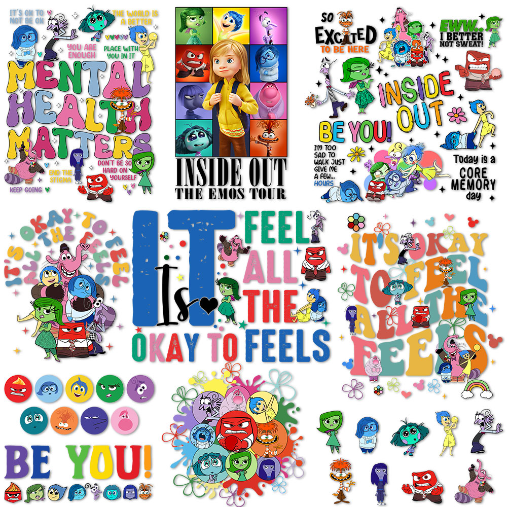 Inside Out Iron on Decals for  - Velcro Sew On のレビューと価格