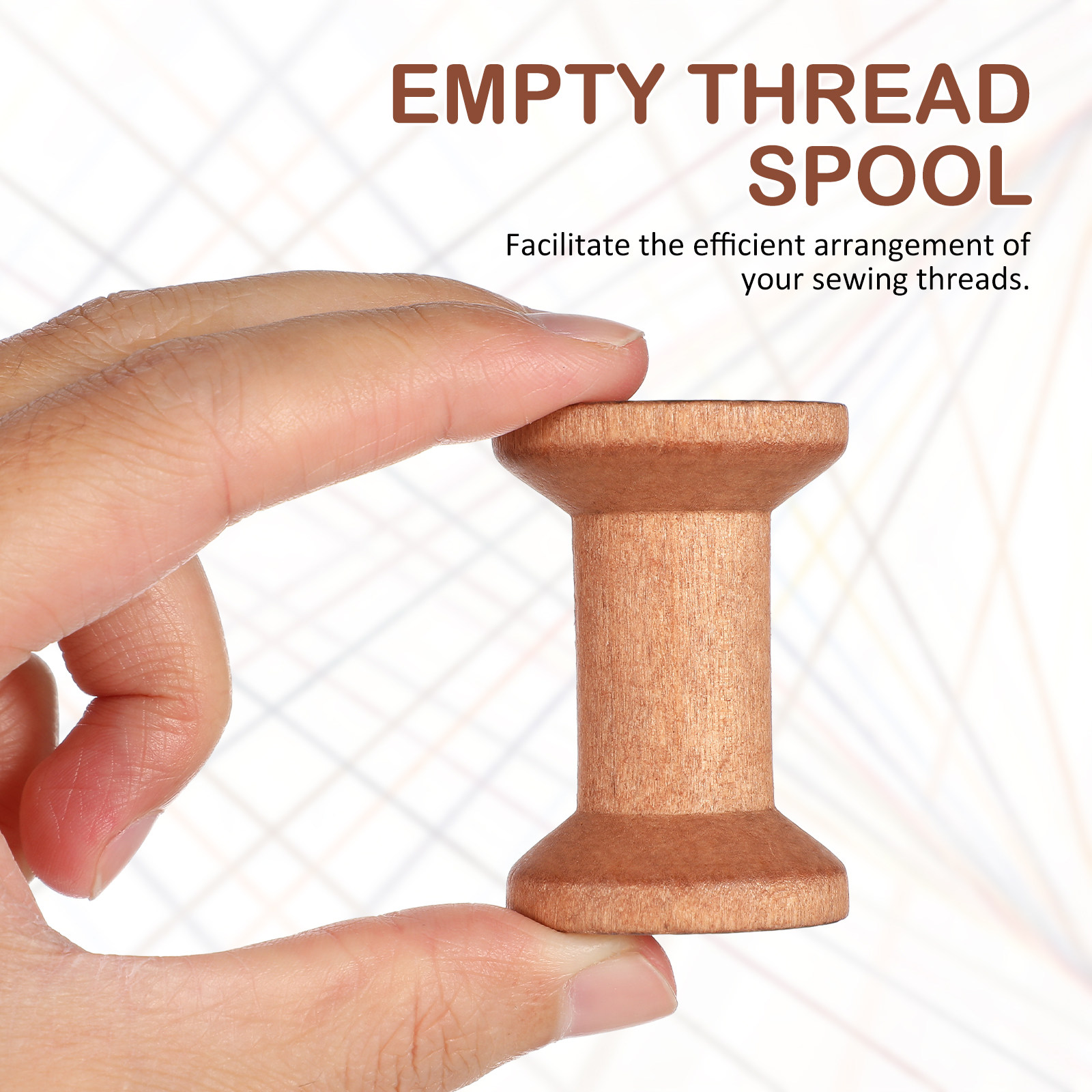 20Pcs Empty Wood Spools Thread - Thread Bobbins Empty のレビューと価格