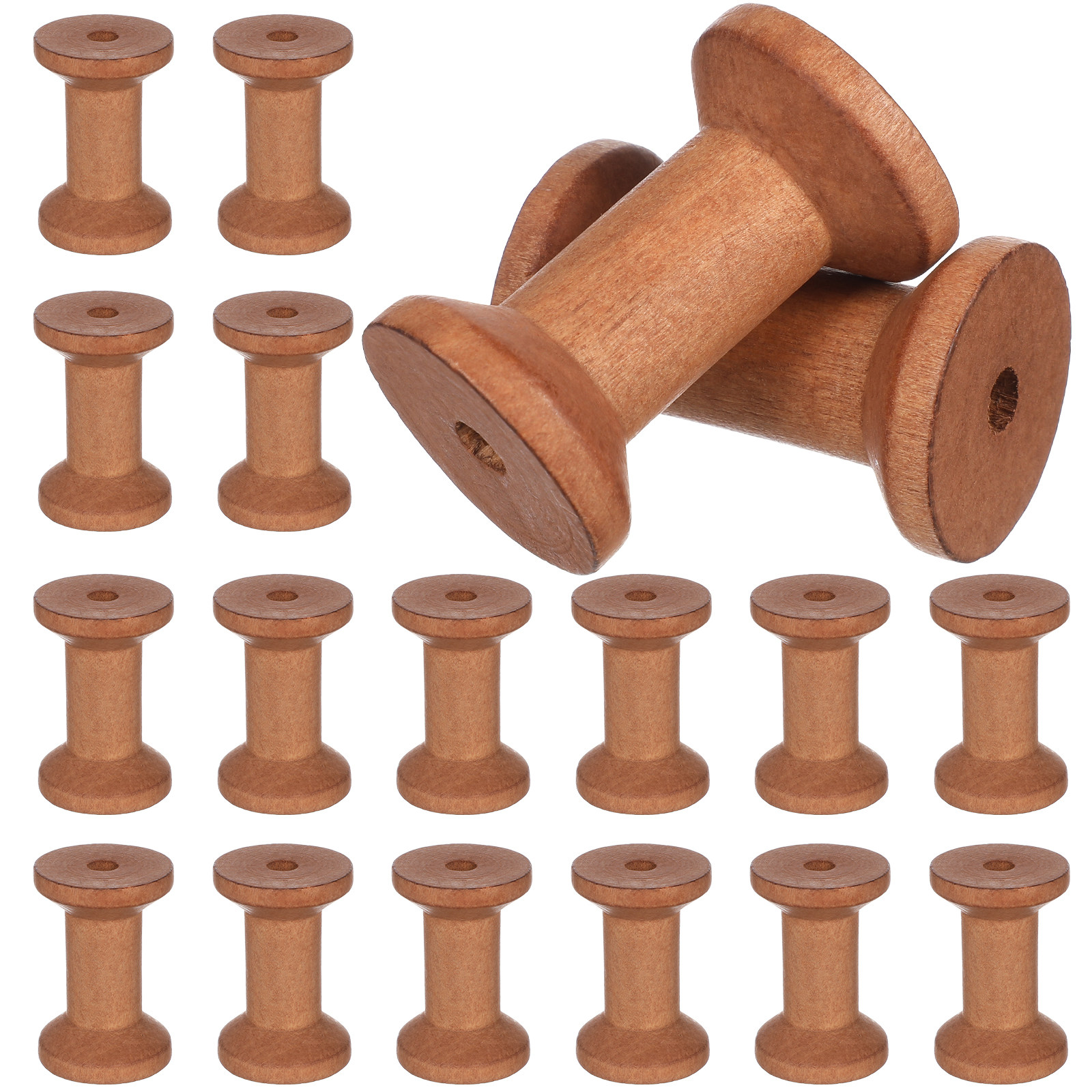 20Pcs Empty Wood Spools Thread - Thread Bobbins Empty のレビューと価格