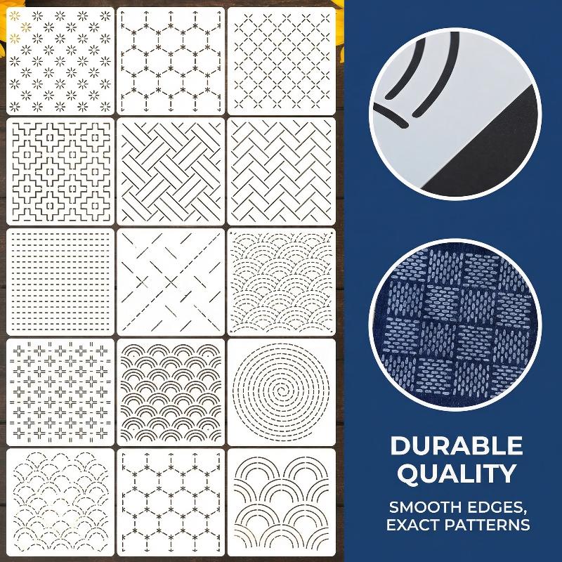 Embroidery Stencil Template Se - Textile Sewing Patterns のレビューと価格