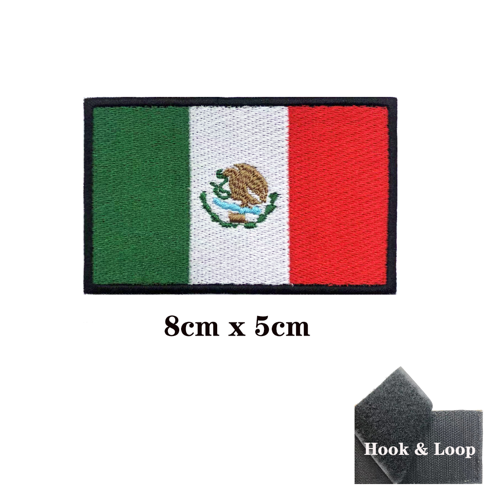 Mexican flag Mexico Patches Ar - Velcro Sew On のレビューと価格