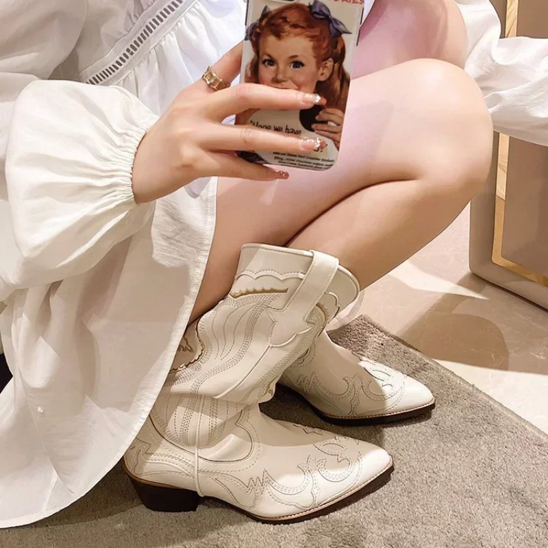Vintage Square Head Thick Heel - Sewing Net のレビューと価格
